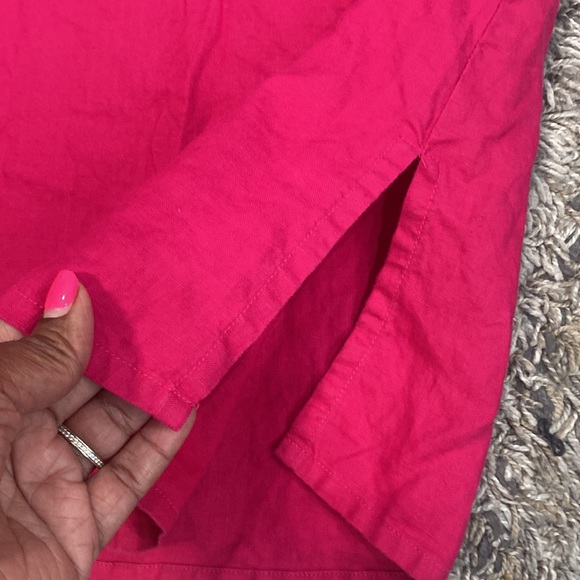 Preston & York sleeveless tunic length cow neck 100% linen top size large - Picture 4 of 8